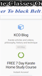 Mobile Screenshot of karateclassesonline.com